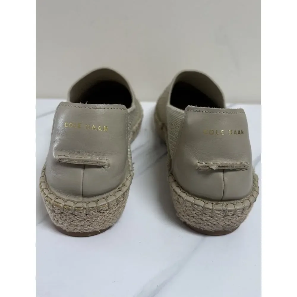 Cole Haan Women's Cloudfeel Stitchlite Espadrille Hawthorne Gold Jute Size 9.5